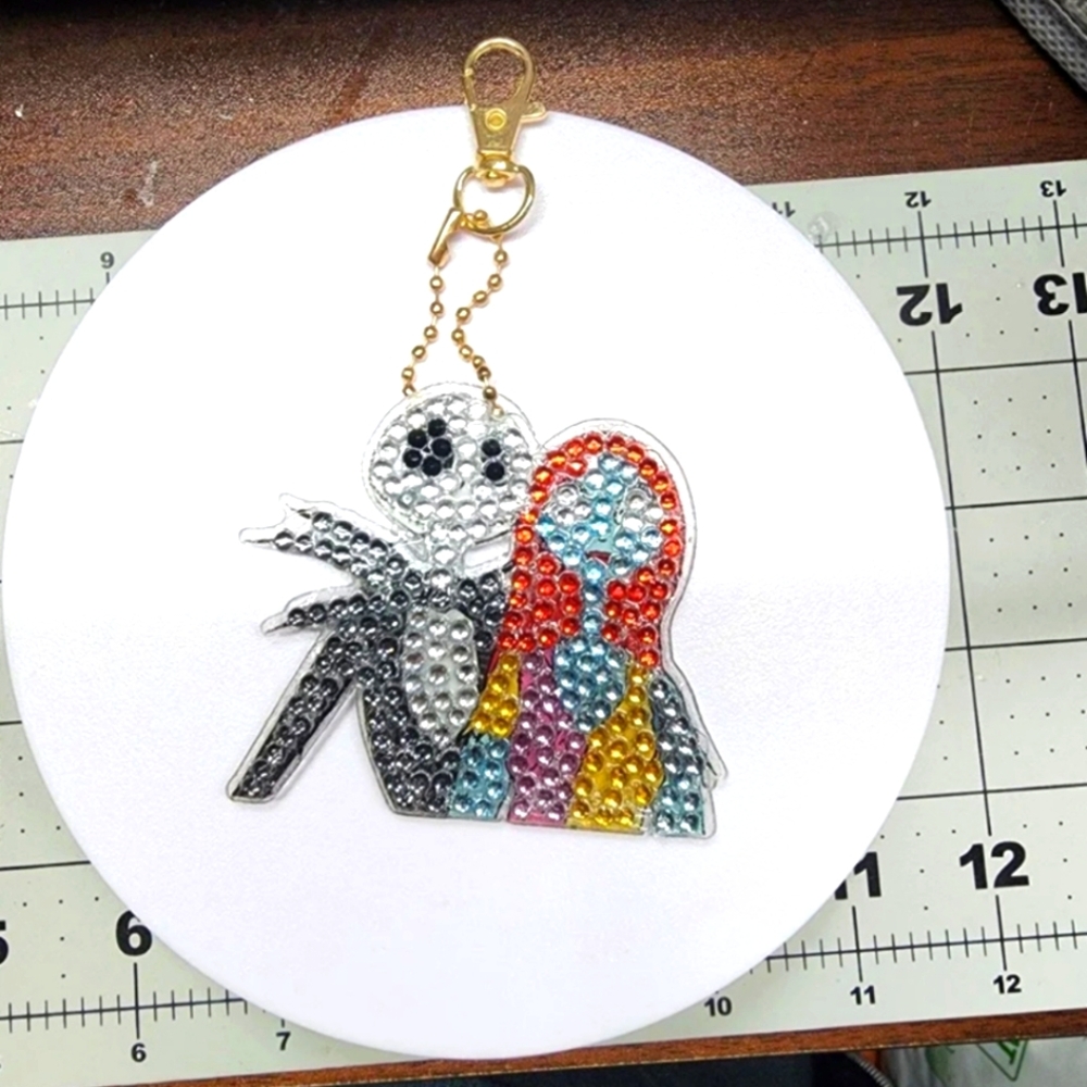 Nightmare Before Christmas Keychains, Jack and Sally. (1 LEFT IN STOCK!)